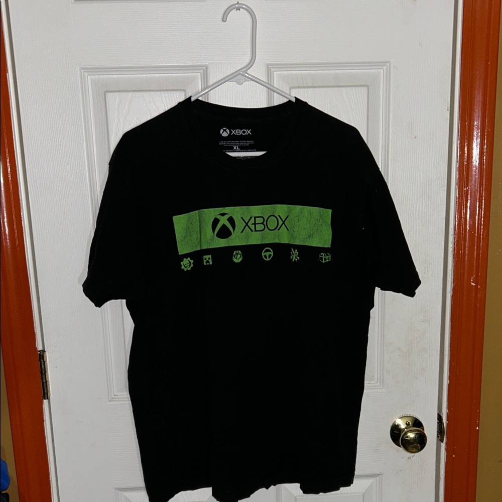 XBOX SHIRT MENS XL BLACK Gamer 360 SERIES X ONE CONSOLE Casual